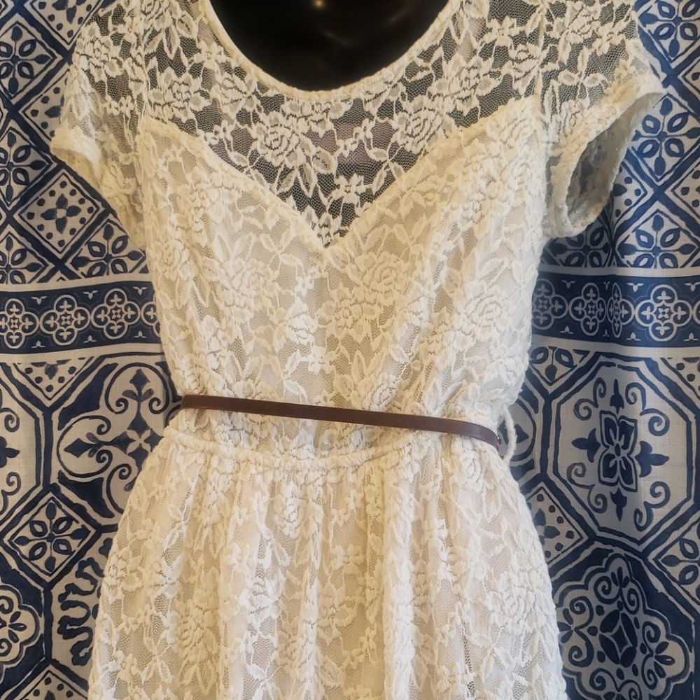 American Rag | Large | White Lace Detailed Dress - Picture 8 of 8